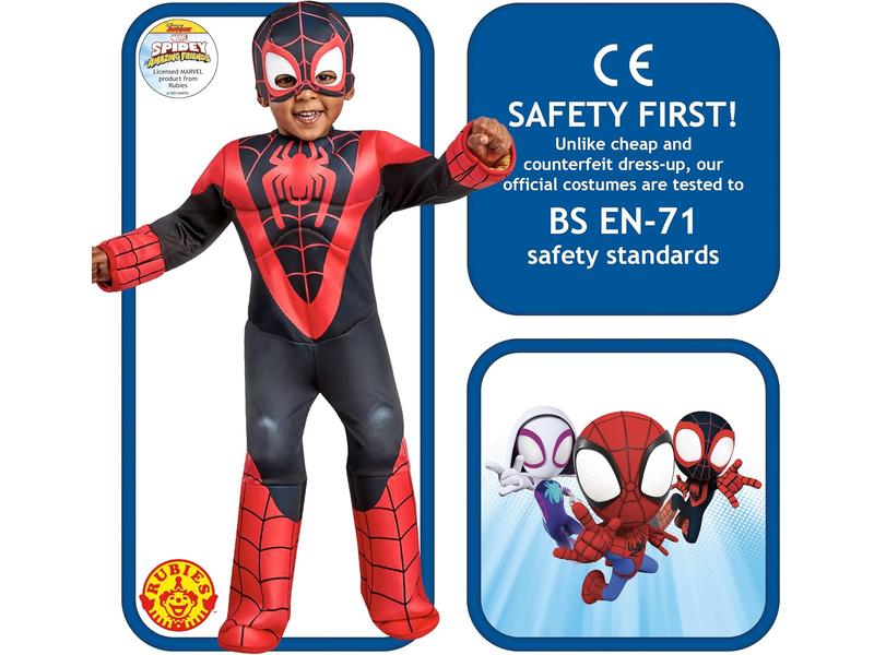 Disfraz Spiderman  Miles Morales Niño 3-4 años