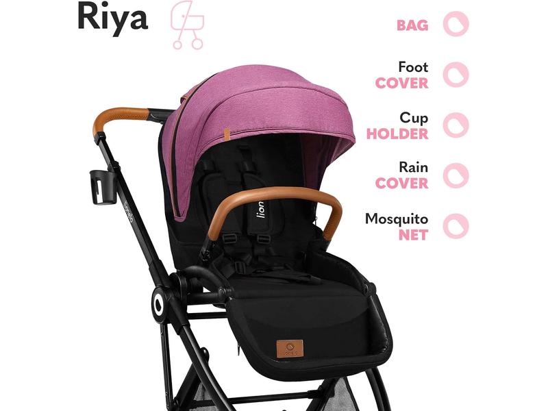 Silla de paseo LIONELO Riya 2 en 1 capazo