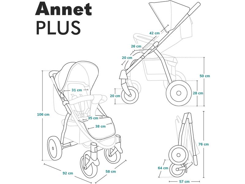 Silla de paseo para niños Lionelo NUeva