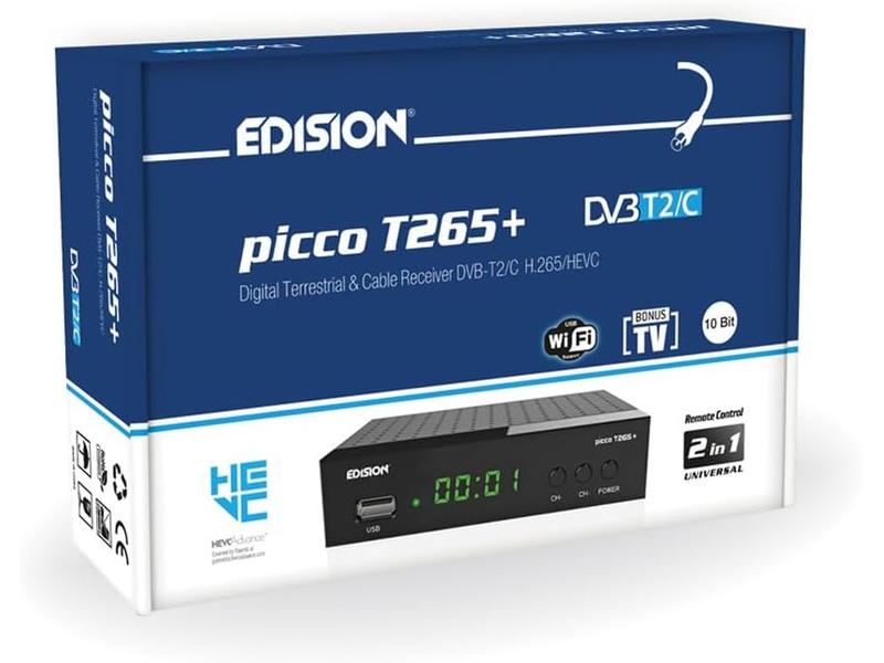 Receptor Terrestre TDT Edision Picco T265