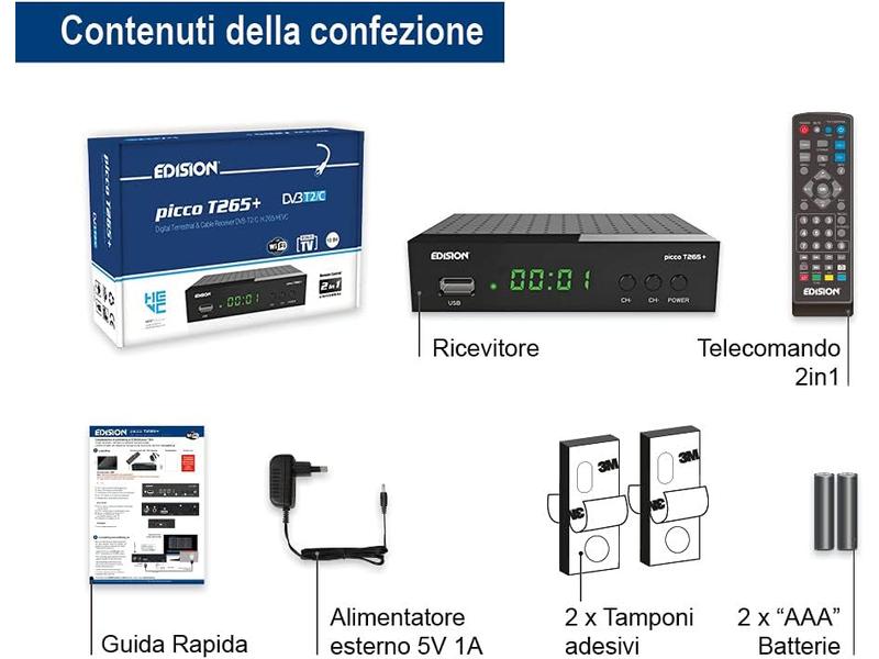 Receptor Terrestre TDT Edision Picco T265