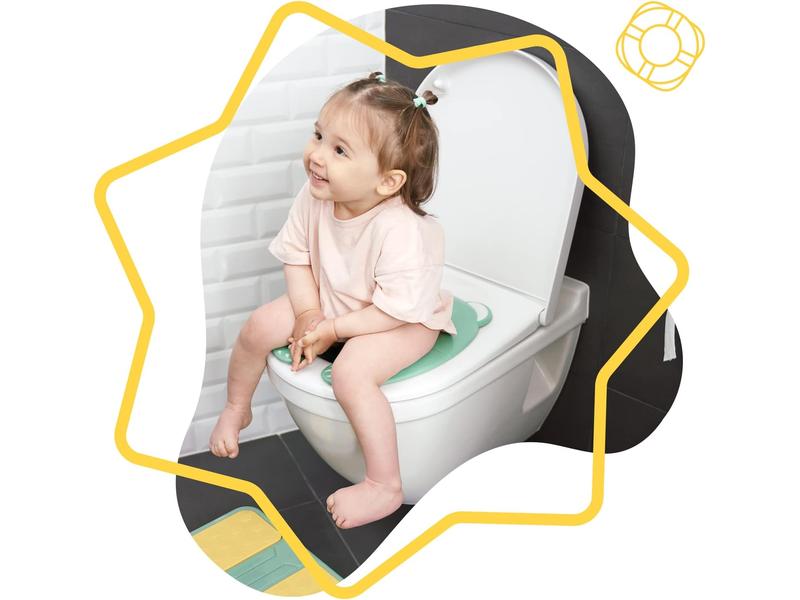 Reductor de WC plegable, Badabulle Verde