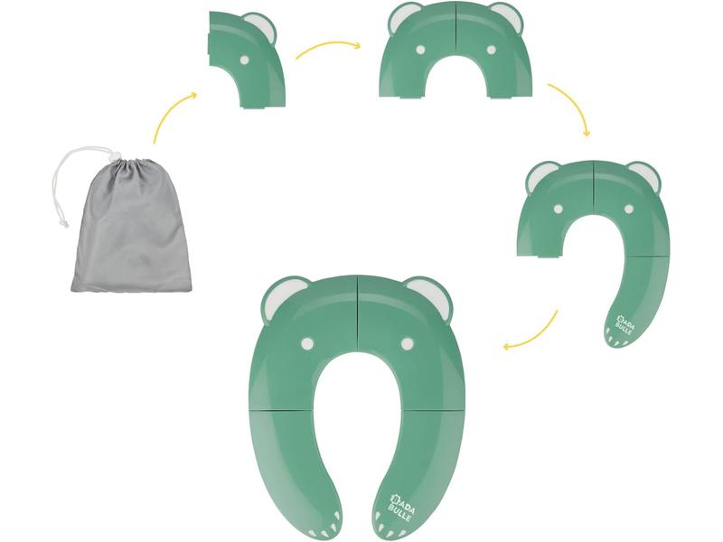 Reductor de WC plegable, Badabulle Verde