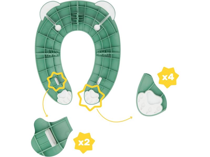 Reductor de WC plegable, Badabulle Verde