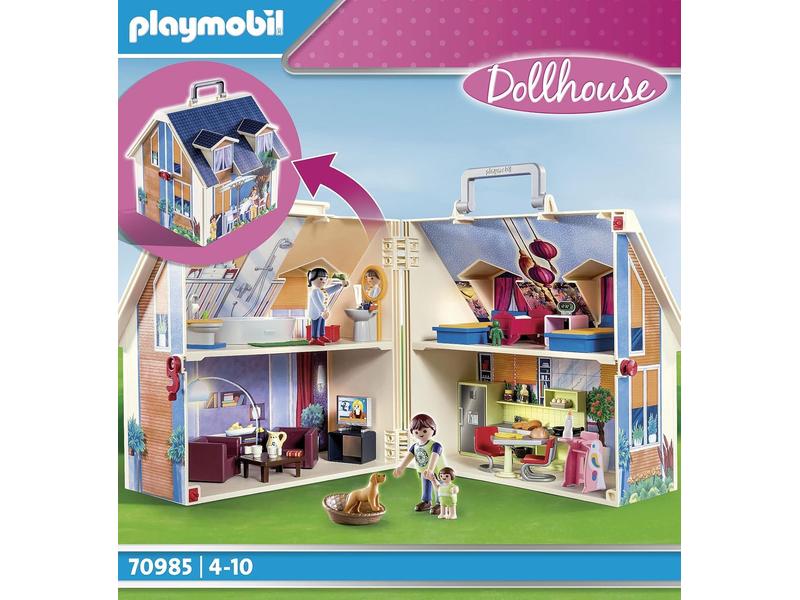 Playmobil 70985 Dollhouse Casa Muñecas 4+ Maletín