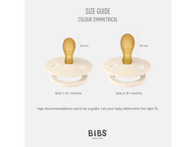 chupete Latex sin BPA, Tetina BIBS Colour,