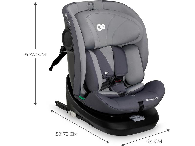 Silla de coche Kinderkraft I-GROW negra I-SIZE 40-150 cm