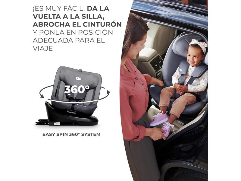 Silla de coche Kinderkraft I-GROW gris  I-SIZE 40-150 cm
