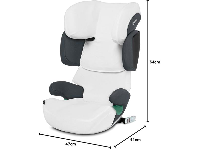 CYBEX Silver Silla de coche infantil Solution X i-Fix, Para coches con y sin ISOFIX, De 3 a 12 años aprox. (100 - 150 cm), De 15 a 50 kg aprox., Gris oscuro (Cobblestone Grey)