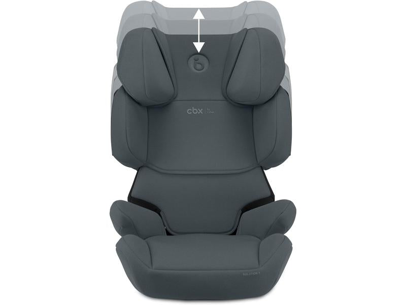 CYBEX Silver Silla de coche infantil Solution X i-Fix, Para coches con y sin ISOFIX, De 3 a 12 años aprox. (100 - 150 cm), De 15 a 50 kg aprox., Gris oscuro (Cobblestone Grey)