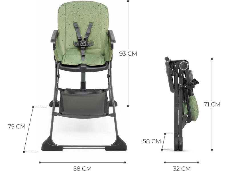 Trona Bebé, Kinderkraft FOLDEE Verde
