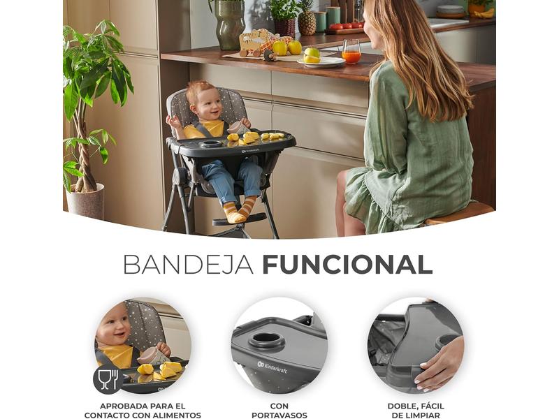 Trona Bebé, Kinderkraft FOLDEE Rosa