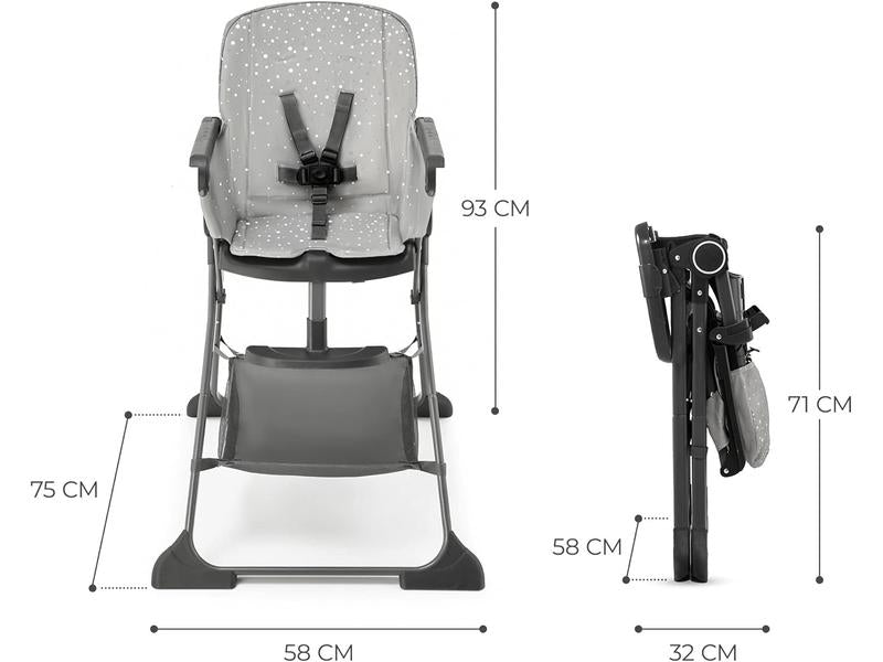 Trona Bebé, Kinderkraft FOLDEE Gris