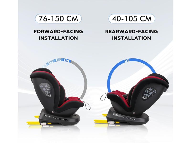 Silla de Coche Giratoria 360 ISOFIX reecle