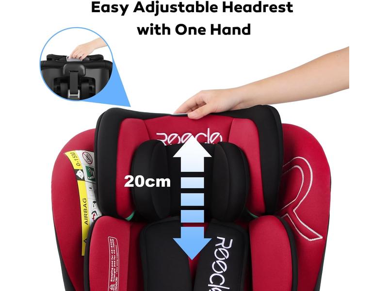 Silla de Coche Giratoria 360 ISOFIX reecle