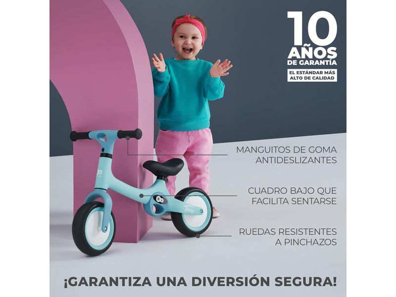 Kinderkraft TOVE Bicicleta sin Pedales, Bicicleta Niño 18 Meses, Bicicleta 2 Ruedas, Bicicleta de Equilibrio, Sillín Ajustable, 25 kg, Menta