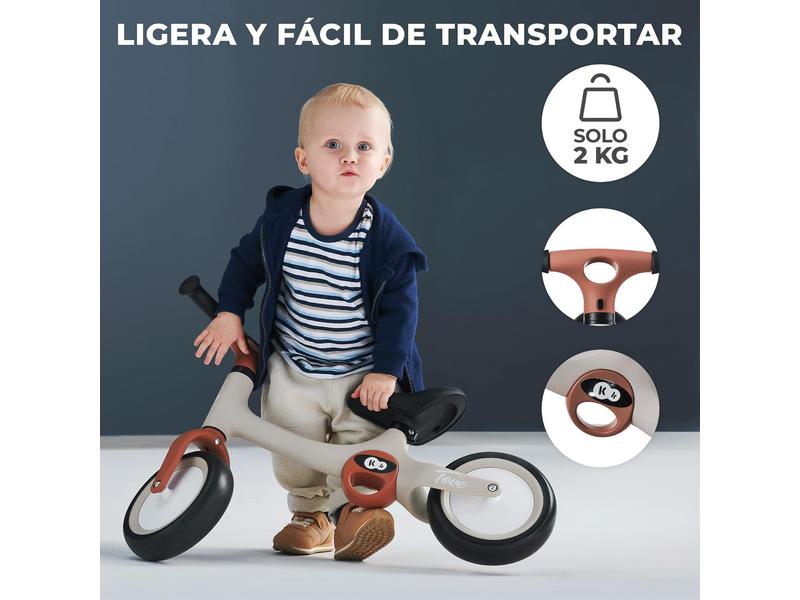 Kinderkraft TOVE Bicicleta sin Pedales, Bicicleta Niño 18 Meses, Bicicleta 2 Ruedas, Bicicleta de Equilibrio, Sillín Ajustable, 25 kg, Menta