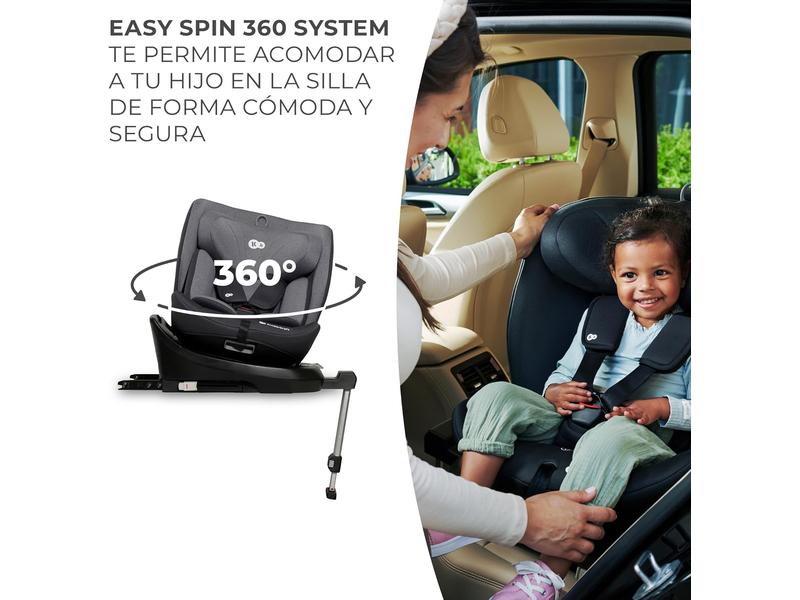 Silla de coche Kinderkraft I-360 G/ 0 1 2 3, Gris