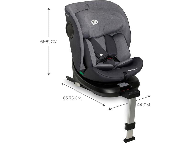 Silla de coche Kinderkraft I-360 G/ 0 1 2 3, Gris