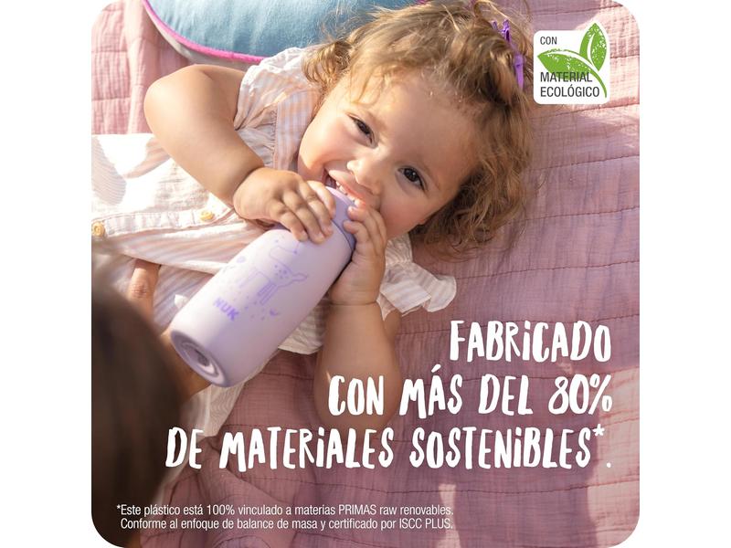 Botella de agua para niños 9 meses rosa