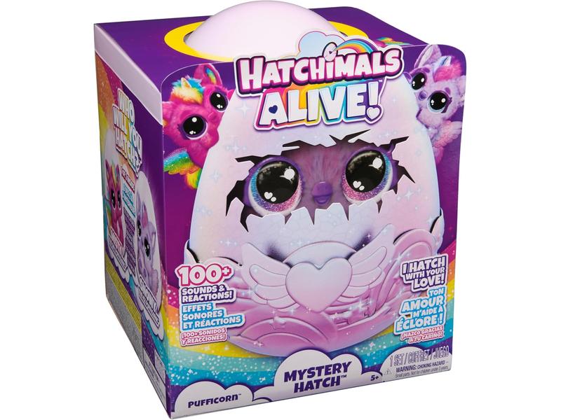 Hatchimals PUFFICORN Peluche Sorpresa Interactivo