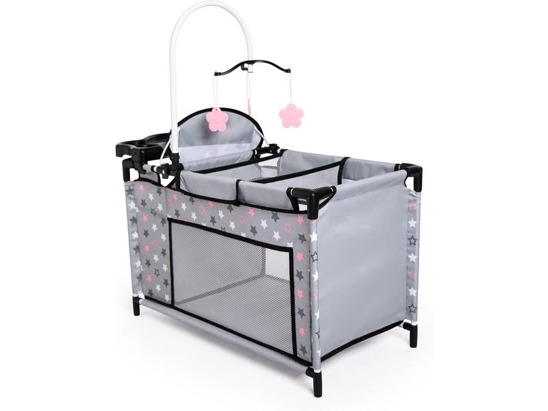 Cama muñecas Bayer con trona y accesorios