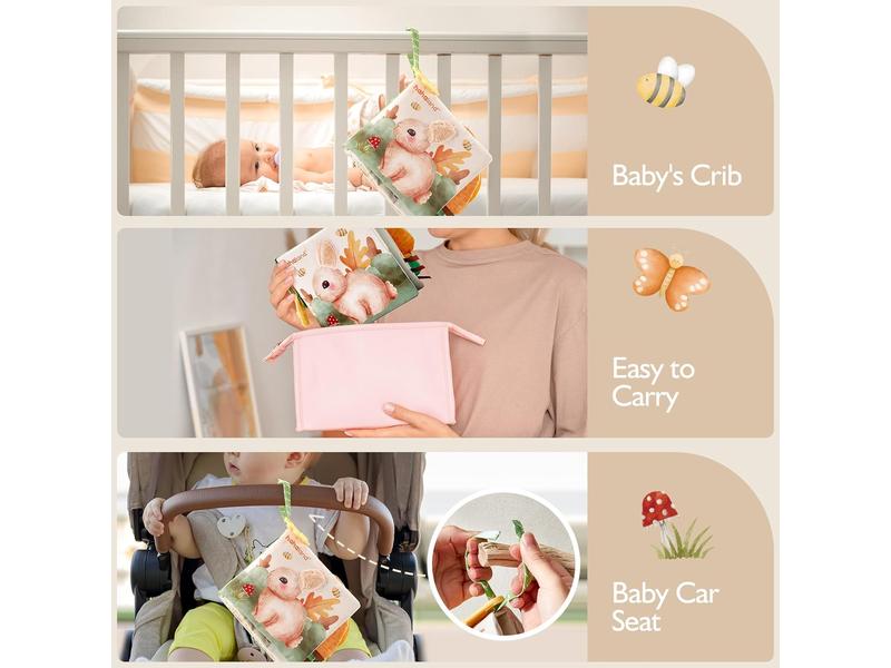 Libro Bebe Juguetes Bebes 0 3 6 M hahaland