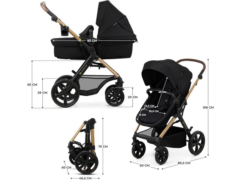 Carrito bebé 3 en 1 Kinderkraft MOOV2