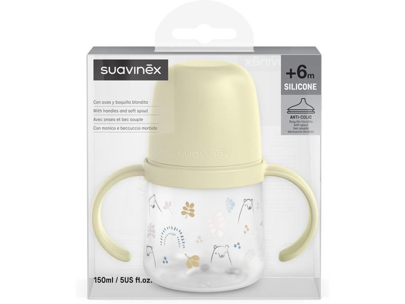 SUAVINEX, Vaso Aprendizaje Bebé con Boquilla de Silicona