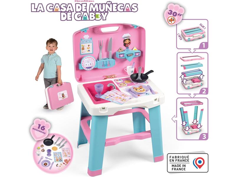 Gabby Casa Muñecas Cocina Portátil Smoby 3+