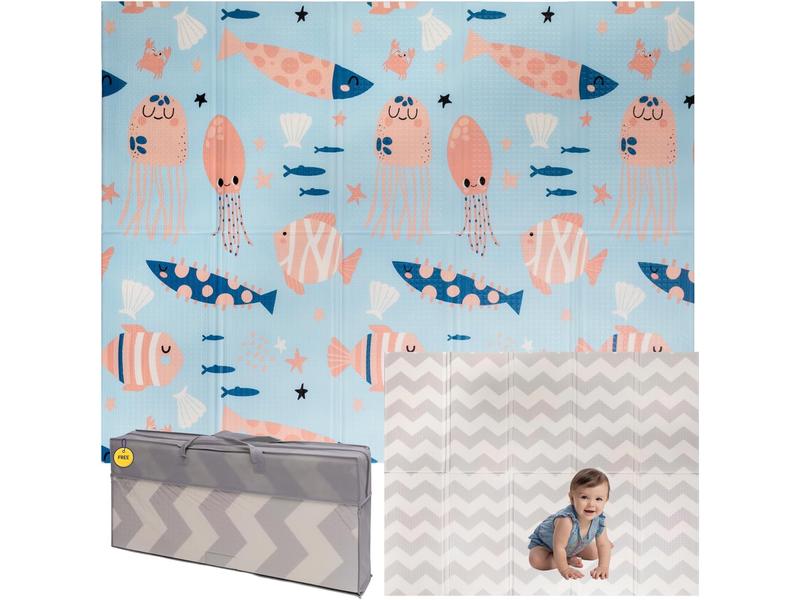 Alfombra Bebe Acolchada Plegable 150x180