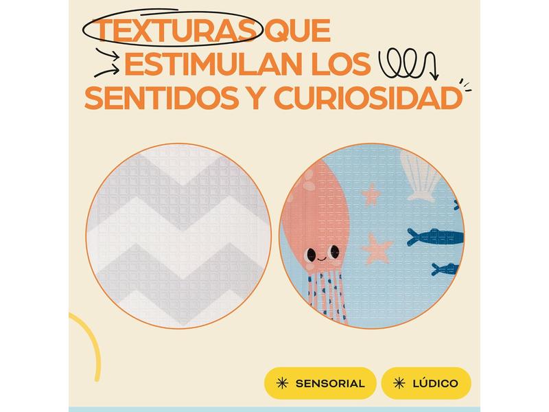 Alfombra Bebe Acolchada Plegable 150x180