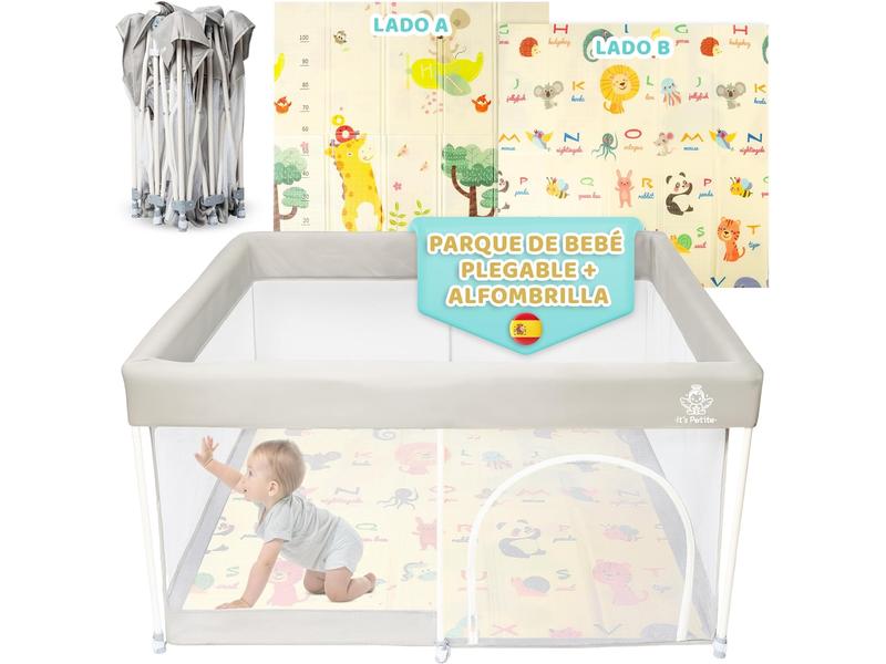 Parque Infantil Bebe 120x120 + Alfombra  Acolchada