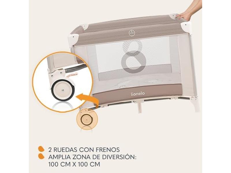 Parque Infantil Bebe hasta 15 kg LIONELO BONNIE