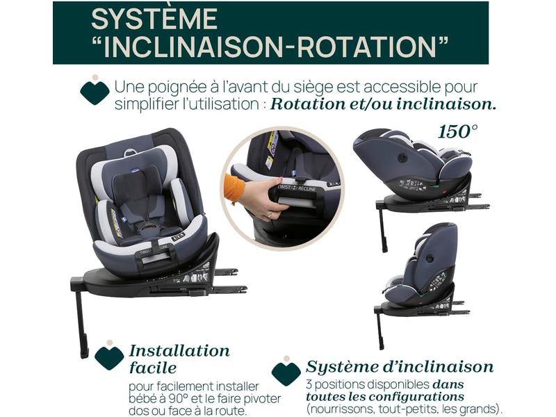 Silla de Coche Chicco Everone  Isofix 360° G 0+/1/2/3