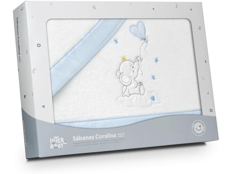 Juego Sabanas Cuna Sabana Coralina Interbaby