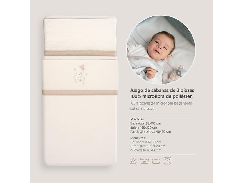 Juego Sabanas Cuna Calida Interbaby