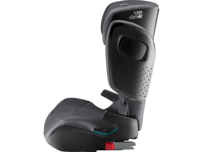 BRITAX RÖMER Silla de coche infantil KIDFIX PRO M, para niños de 100-150 cm (i-Size) con y sin ISOFIX, 3,5-12 años, Midnight Grey | Classic