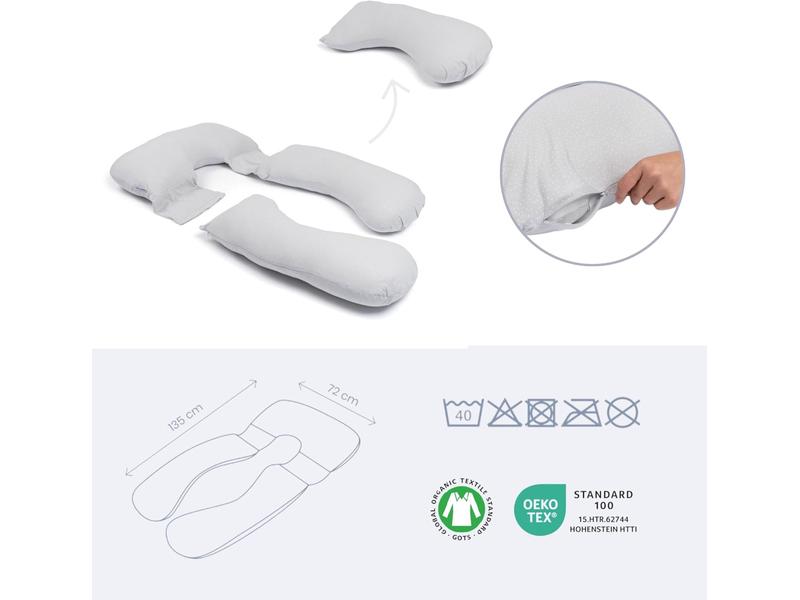 Almohada XXL, cojín de Embarazo y Lactancia DOOMOO