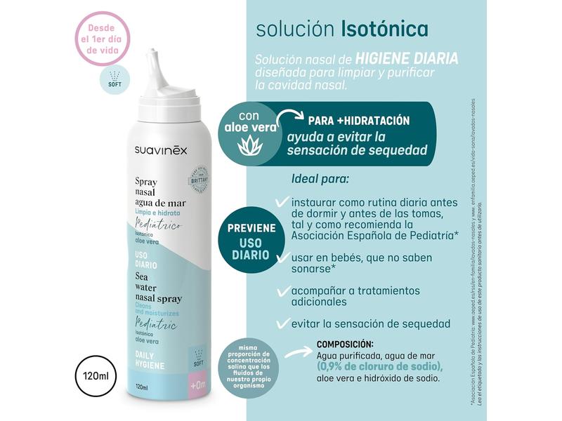 Spray Nasal para Bebés con Agua de Mar Suavinex