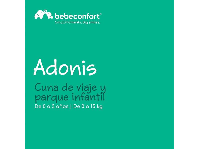 Cuna de Viaje y Parque 2 en 1 Bebeconfort Adonis